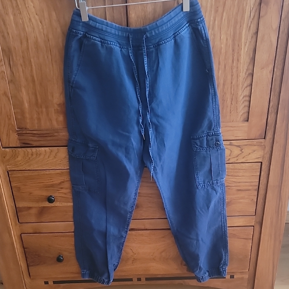 GAP Womans Dark Navy Cargo Joggers